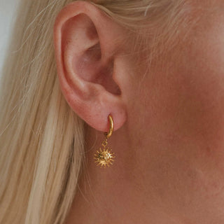 Sun Hoop Waterproof Earrings