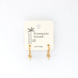 Pãlima Tree Charm Earrings - Pineapple Island