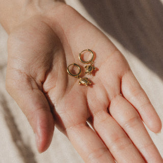 Turtle Hoop Earrings - Pineapple Island