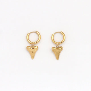 Shark Tooth Hoop Earrings - Pineapple Island