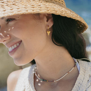 Shark Tooth Hoop Earrings - Pineapple Island