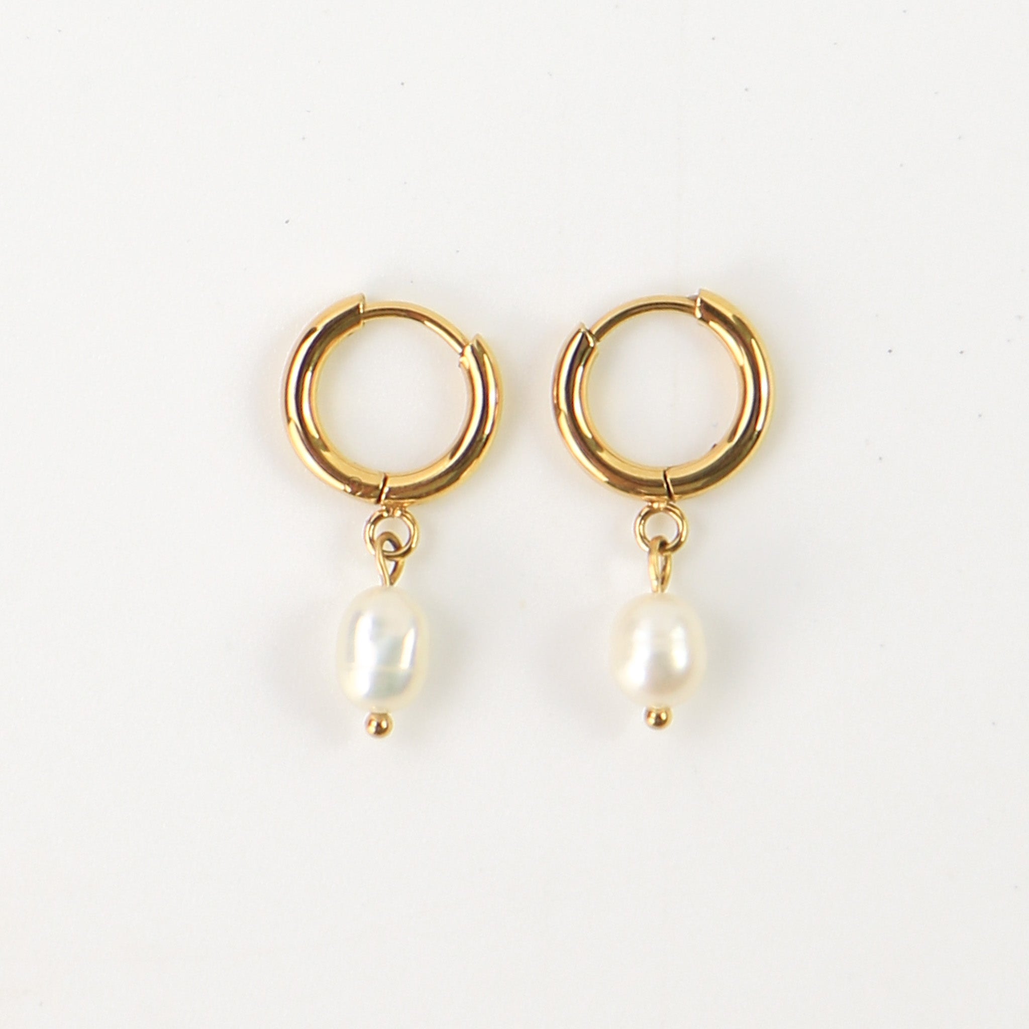 Freshwater Pearl Hoop Earrings