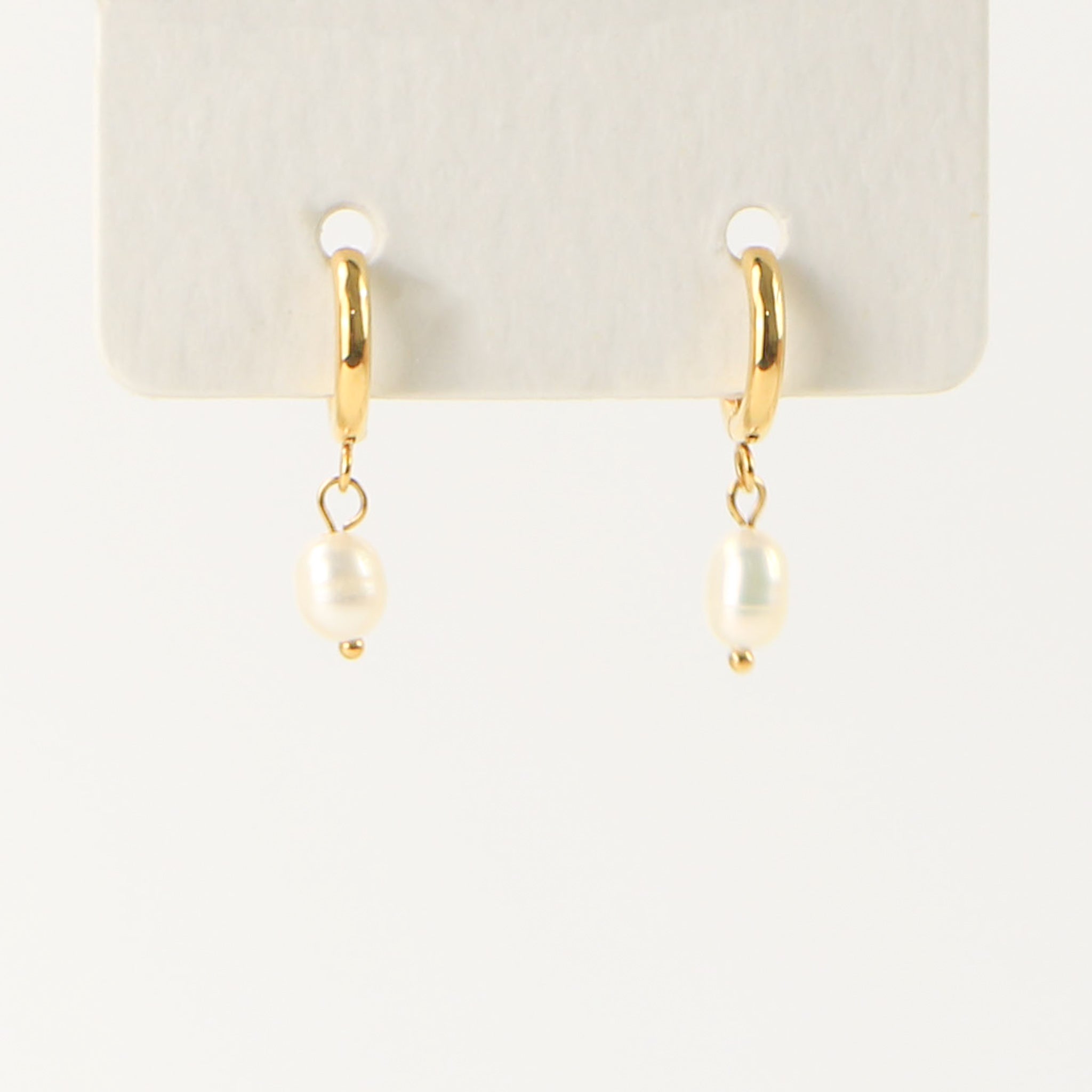 Freshwater Pearl Hoop Earrings