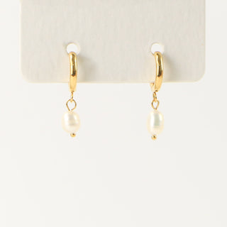 Freshwater Pearl Hoop Earrings - Pineapple Island