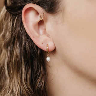 Freshwater Pearl Hoop Earrings - Pineapple Island