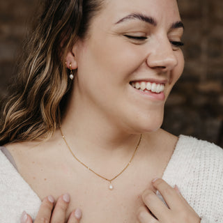 Freshwater Pearl Hoop Earrings - Pineapple Island