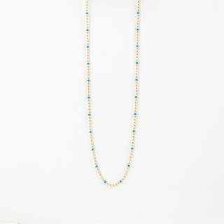 Enamel Chain Necklace - Pineapple Island