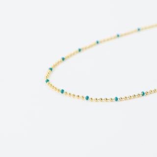 Enamel Chain Necklace - Pineapple Island