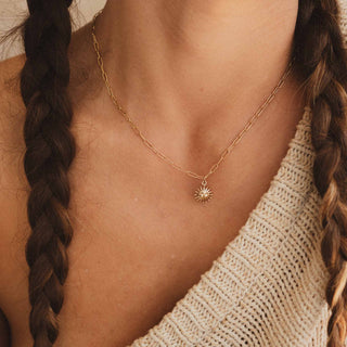 Sun Charm Necklace