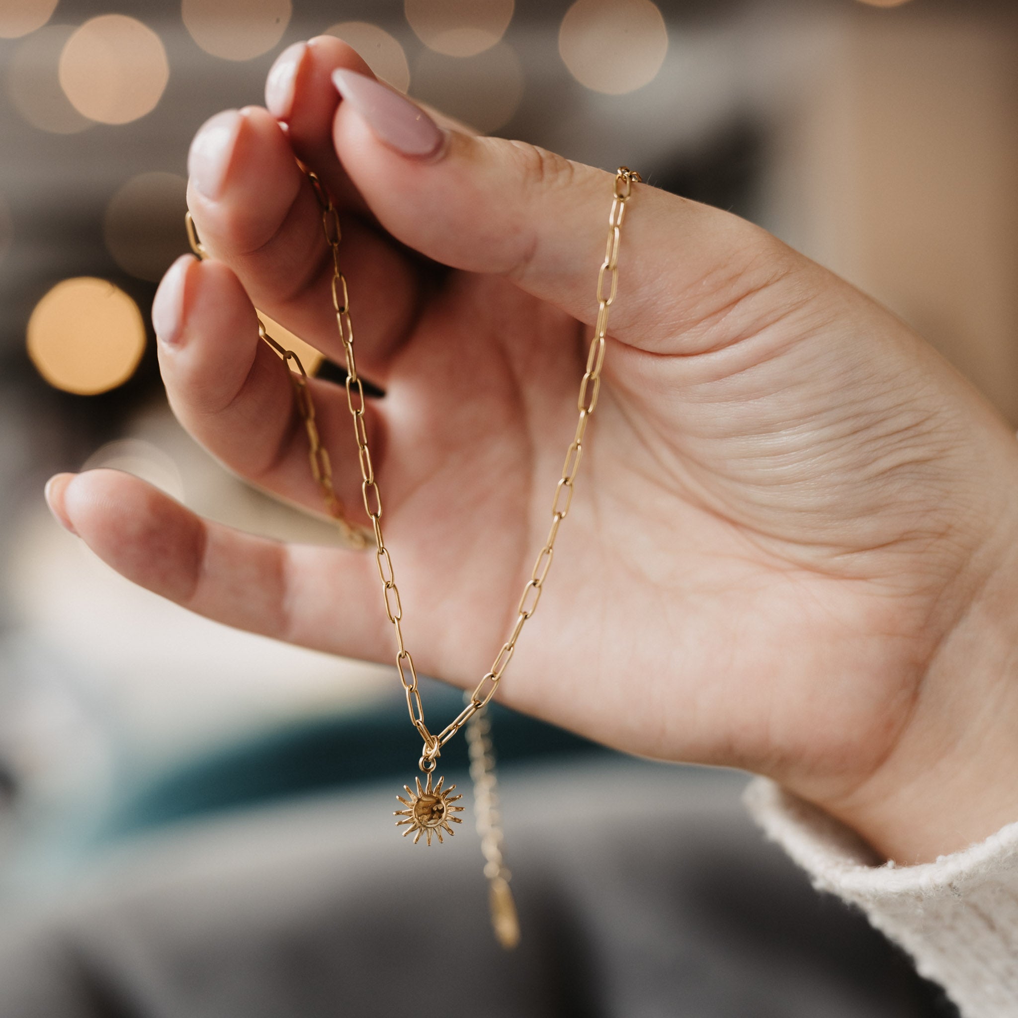 Sun Charm Necklace