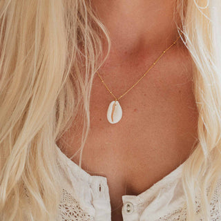 Cowrie Shell Chain Necklace