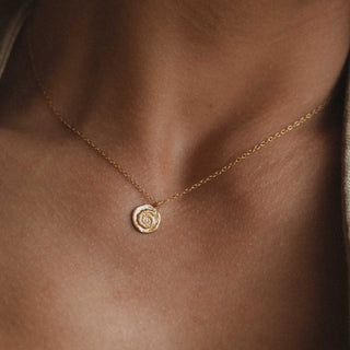 Ammonite Charm Waterproof Necklace
