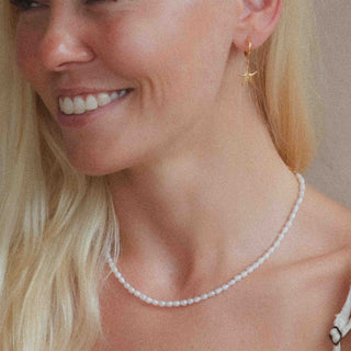 Margo Golden Pearl & Starfish Jewellery Set