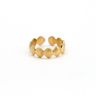 Golden Shell Ring Duo Set - Pineapple Island