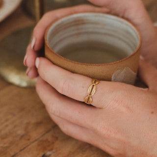Cowrie Shell Waterproof Ring