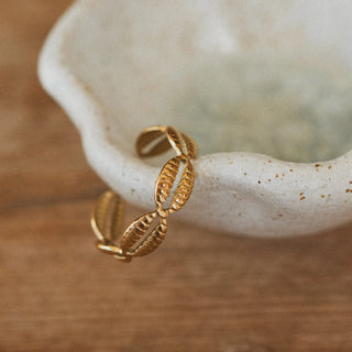 Cowrie Shell Waterproof Ring