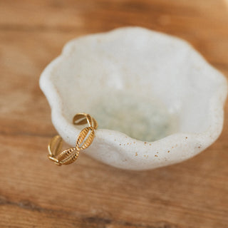 Cowrie Shell Waterproof Ring