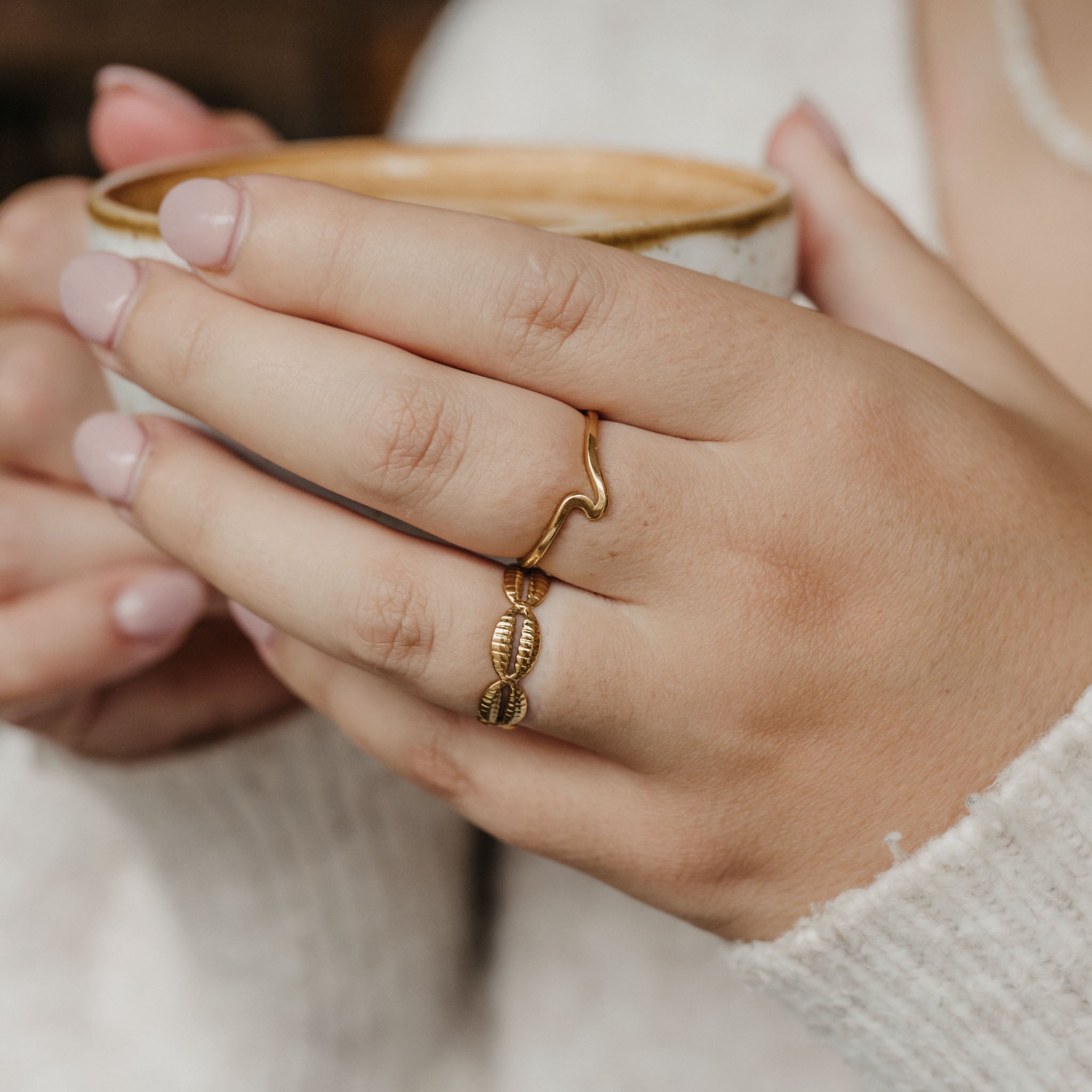 Cowrie Shell Ring