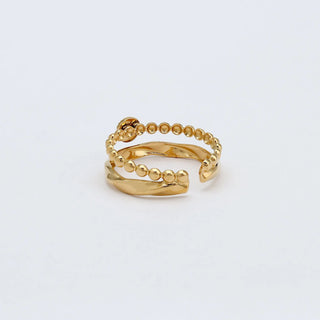 Turquoise Stone Double Ring - Pineapple Island