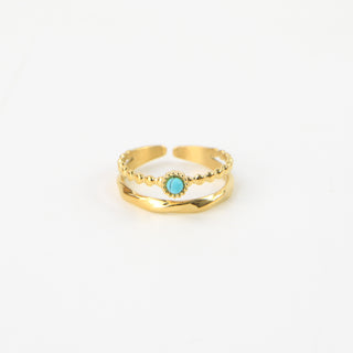 Turquoise Ring Stack - Pineapple Island