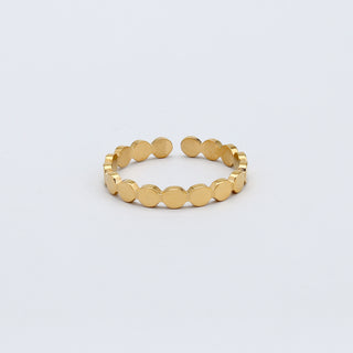 Golden Evil Eye Ring Stack