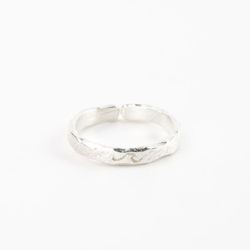 Flow With It Engraved Wave Ring - Pineapple Island
