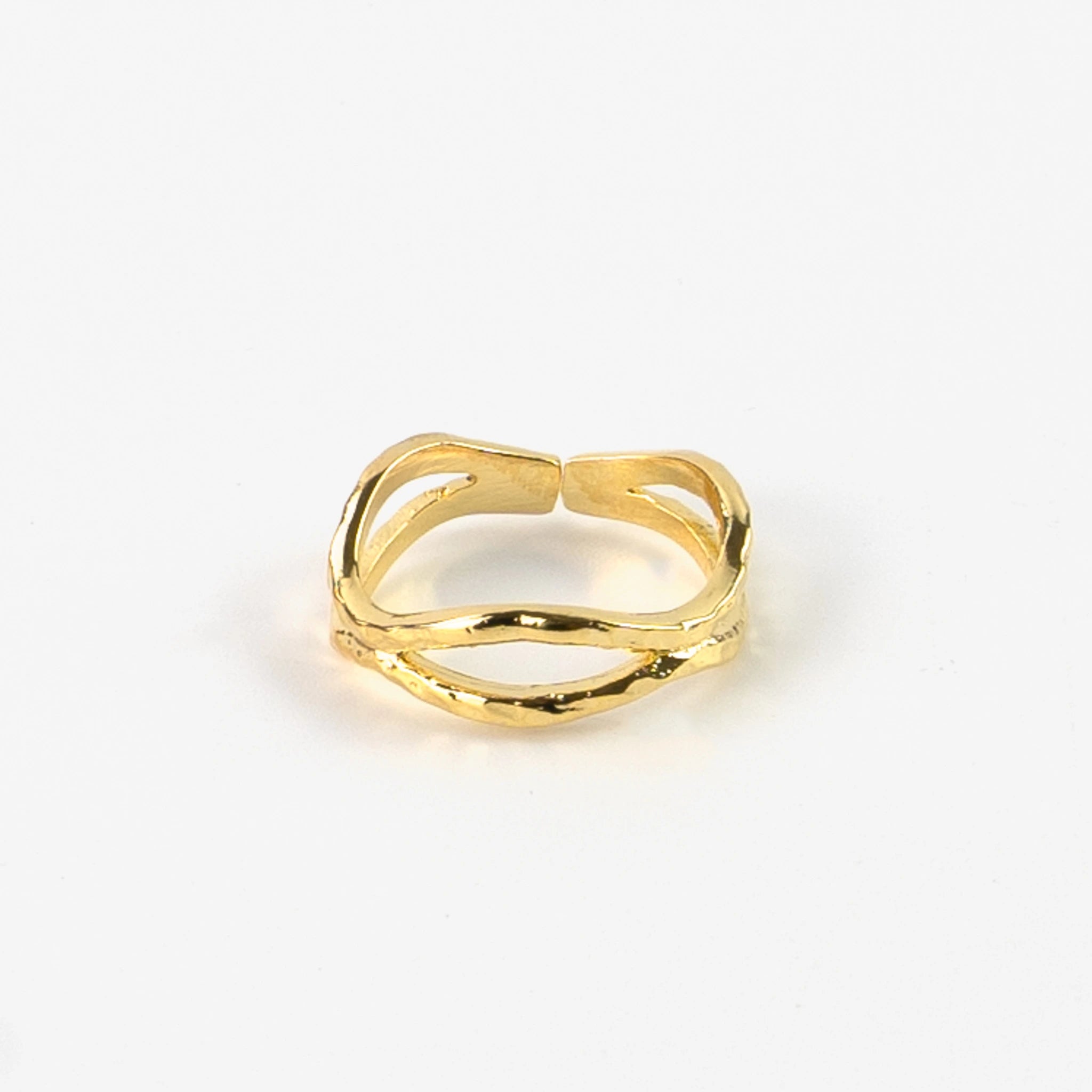 Layered Deep Wave Ring - Pineapple Island