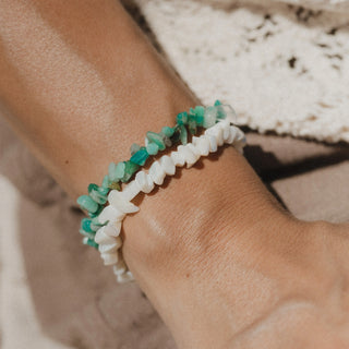 Nani Stone Chip Elasticated Bracelet - Pineapple Island