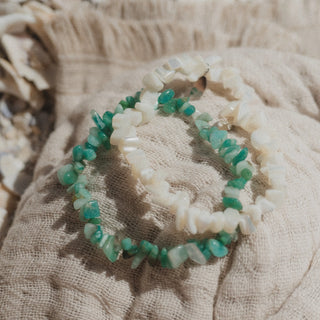 Nani Stone Chip Elasticated Bracelet - Pineapple Island