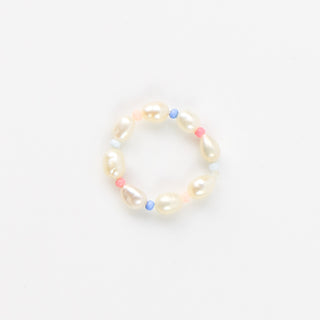 Cahaya Beaded Stretchy Pearl Ring - Pineapple Island
