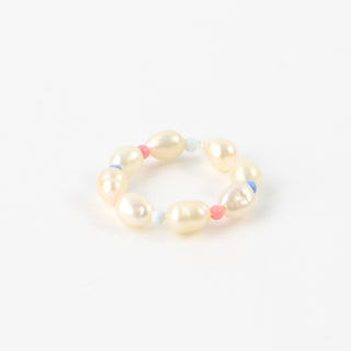 Cahaya Beaded Stretchy Pearl Ring - Pineapple Island