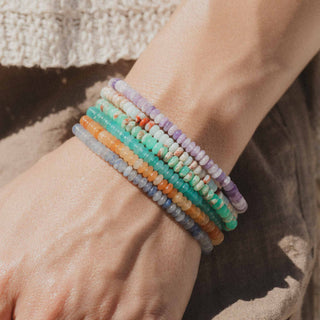 Pohaku Gemstone Elasticated Bracelet - Pineapple Island