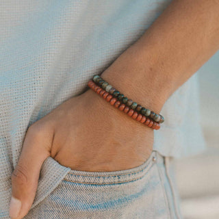 Alami Elasticated Gemstone Bracelet - Pineapple Island