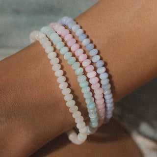 Momi Mother of Pearl Elasticated Bracelet - Pineapple Island