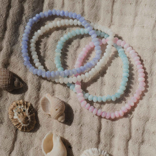 Momi Mother of Pearl Elasticated Bracelet - Pineapple Island