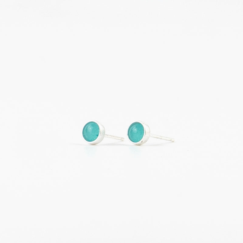 Blue Stone Stud Earrings - Pineapple Island