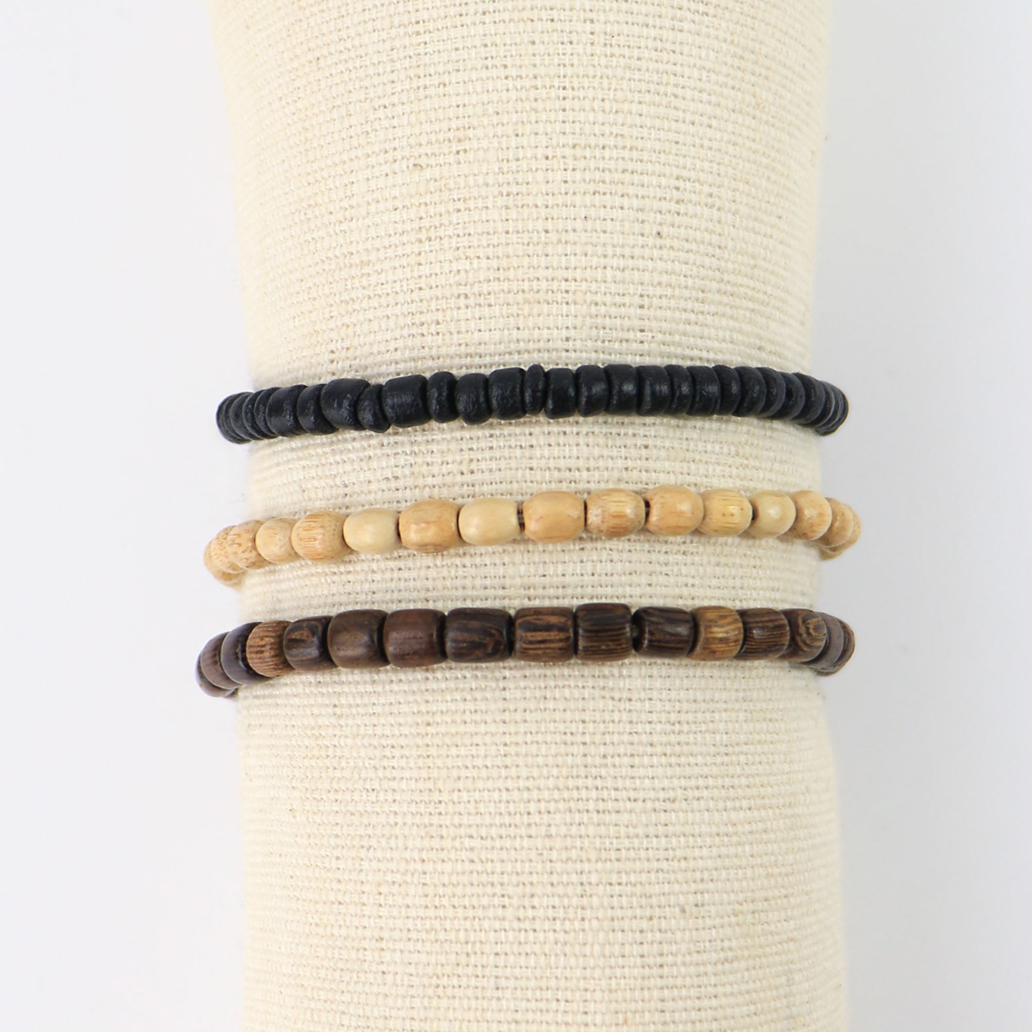 Limited Edition -  Coconut Wood Beaded Bracelet Set