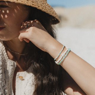 Shoreline Turquoise Bracelet Trio Set - Pineapple Island