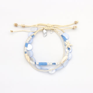 Nereids Calm Blue Bracelet Trio Set - Pineapple Island