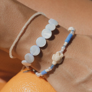 Nereids Calm Blue Bracelet Trio Set - Pineapple Island