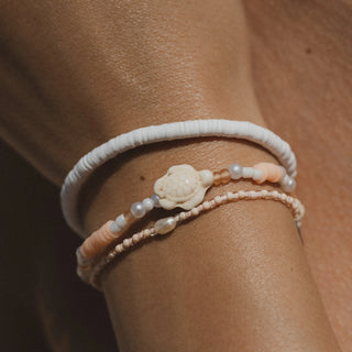 Acropora Peach Bracelet Trio Set - Pineapple Island