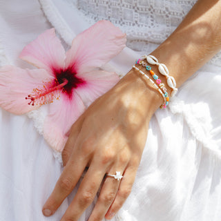 Beach Daisy Trio Bracelet Set - Pineapple Island