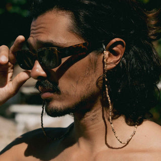 Pecatu Wood Bead Sunglass Chain - Pineapple Island