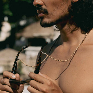 Pecatu Wood Bead Sunglass Chain - Pineapple Island