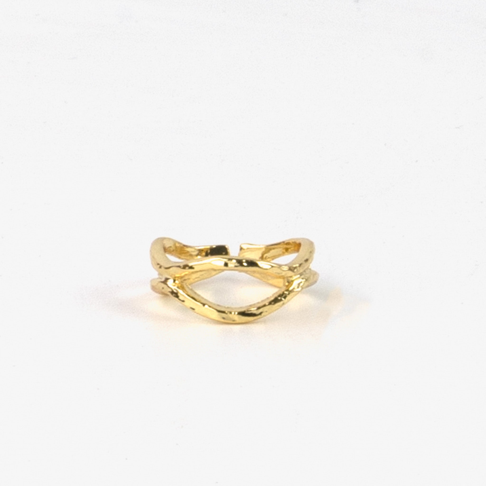 Layered Deep Wave Toe Ring - Pineapple Island