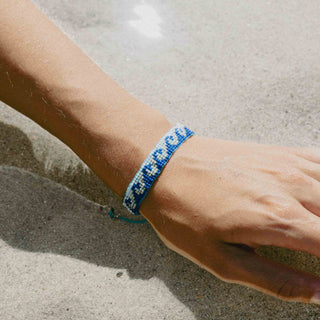 Melayang Wave Beaded Bracelet - Pineapple Island