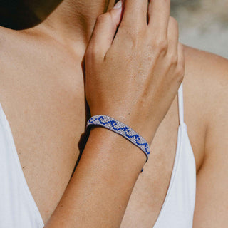 Melayang Wave Beaded Bracelet - Pineapple Island