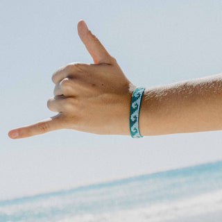 Melayang Wave Beaded Bracelet - Pineapple Island