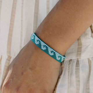 Melayang Wave Beaded Bracelet - Pineapple Island