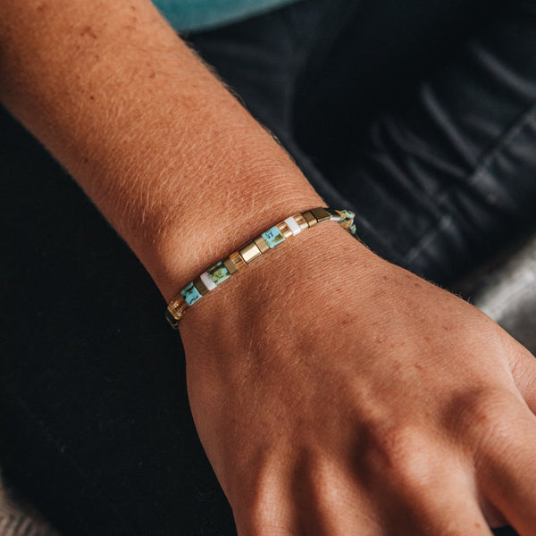 Maraja Flat Beaded Bracelet - Pineapple Island